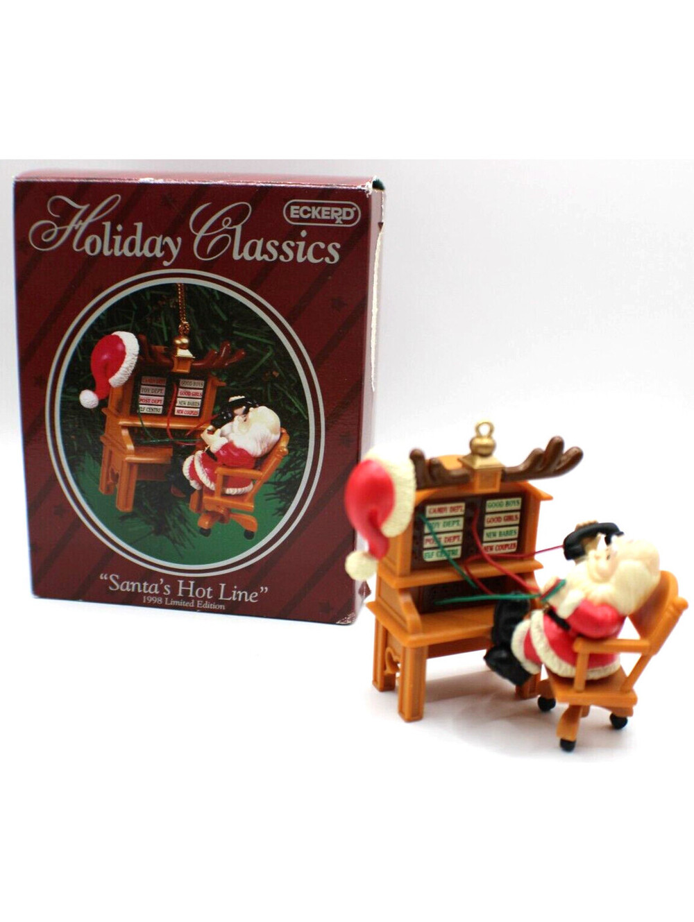 New 1998 Eckerd Holiday Classics Ornament - Santa's Hot Line